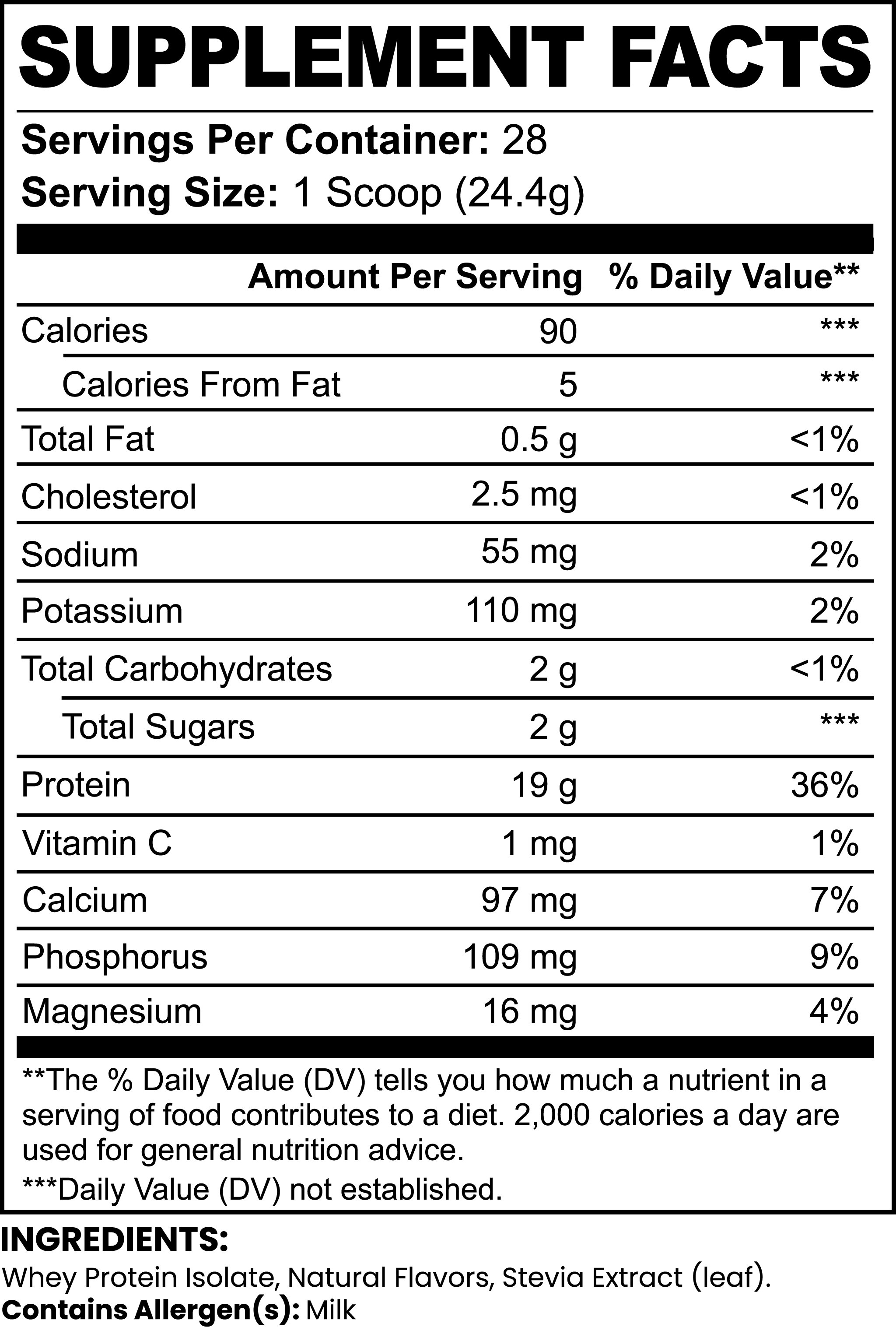 100% Whey Protein (Vanilla)
